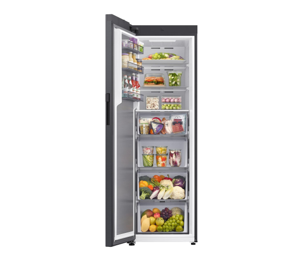 Zamrażarka Samsung RZ80H32HDFEO Twin No Frost 185,8cm 36dB Grafitowa Auto Open 14,8kg/24h Kostkarka AI 323L - 1529114 - zdjęcie 5